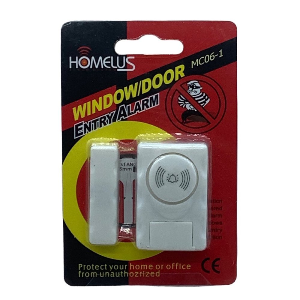 Homelus Alarm System Window / Door Entry Alarm MC06-1 Magnetic No Wires LOUD